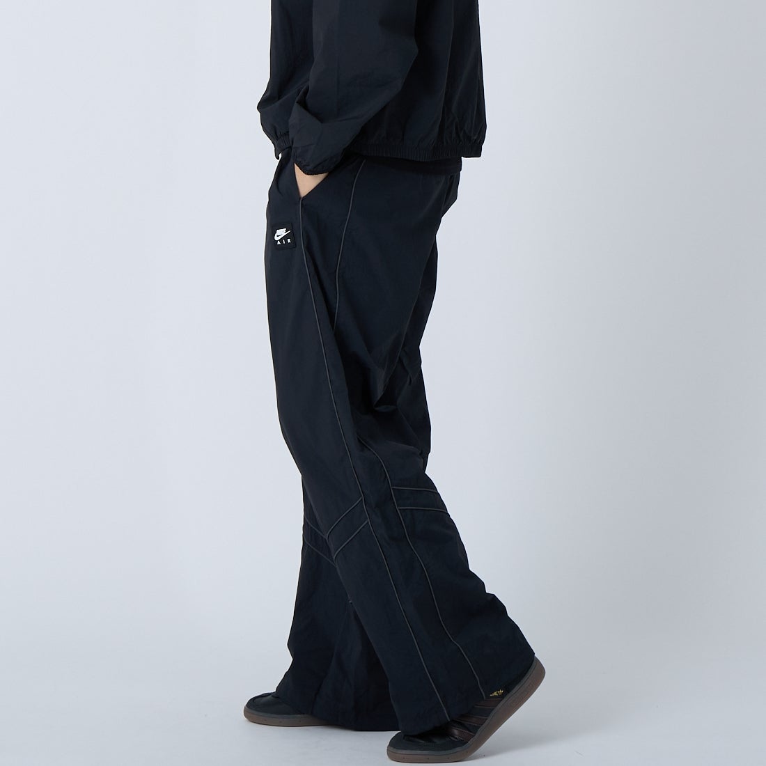 NIKE [ナイキ] トラックパンツ [IF1307] 010 BLACK &&モデル身長：179cm 着用サイズ：M&&