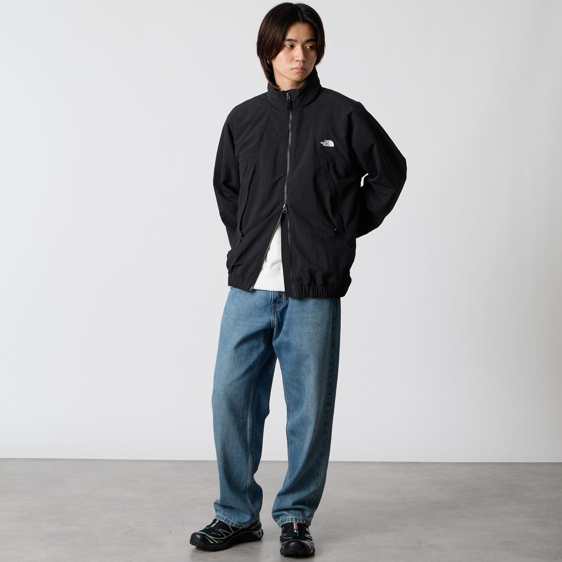 THE NORTH FACE [ザ ノースフェイス] バーサタイルブルゾン [NP22653] K &&モデル身長：177cm 着用サイズ：M&&