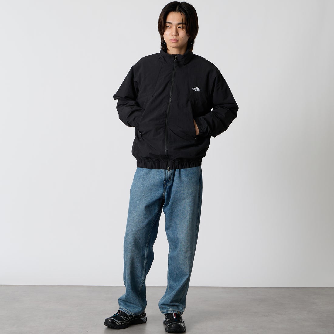 THE NORTH FACE [ザ ノースフェイス] バーサタイルブルゾン [NP22653] K &&モデル身長：177cm 着用サイズ：M&&