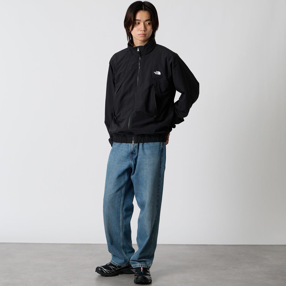 THE NORTH FACE [ザ ノースフェイス] バーサタイルブルゾン [NP22653] K &&モデル身長：177cm 着用サイズ：M&&