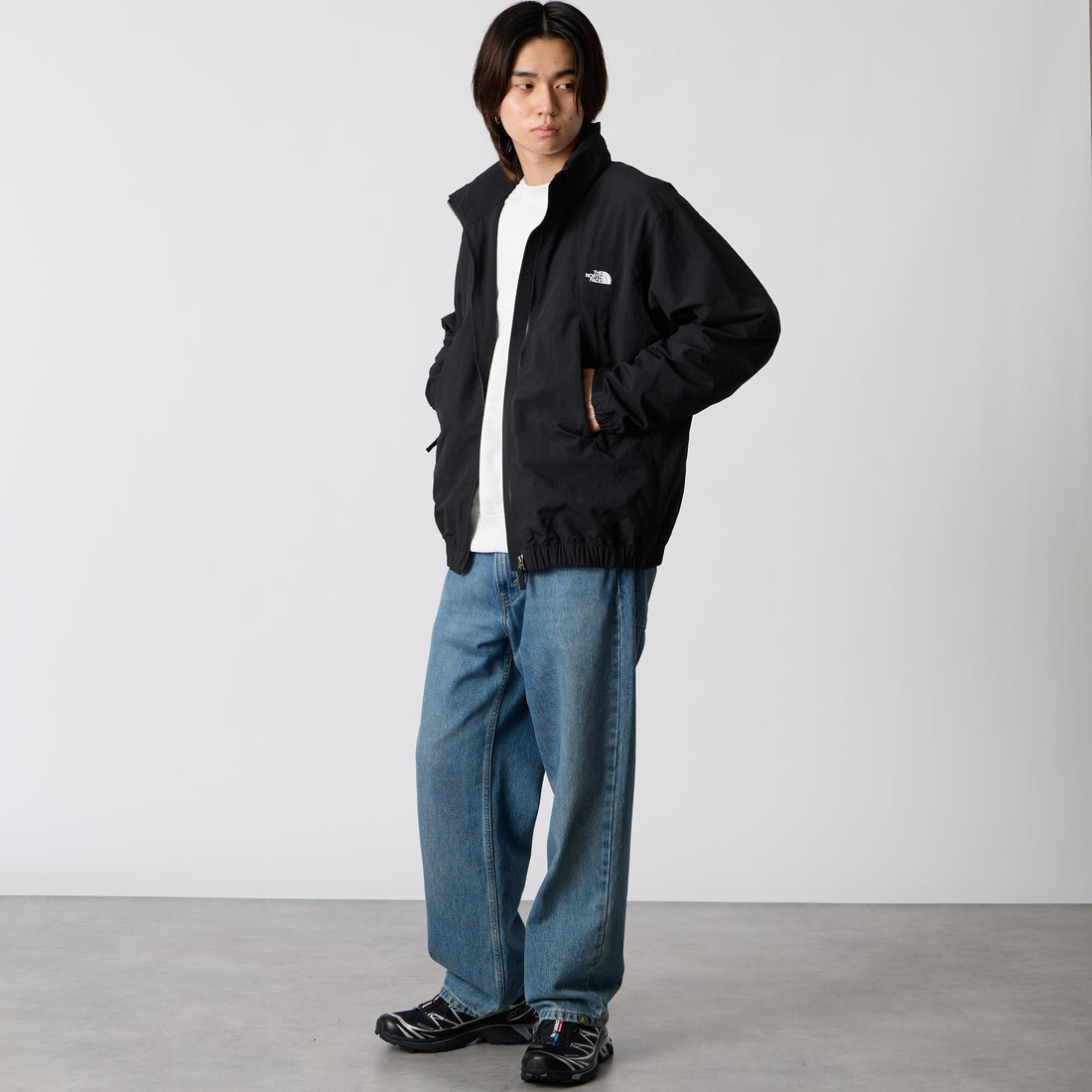 THE NORTH FACE [ザ ノースフェイス] バーサタイルブルゾン [NP22653] K &&モデル身長：177cm 着用サイズ：M&&