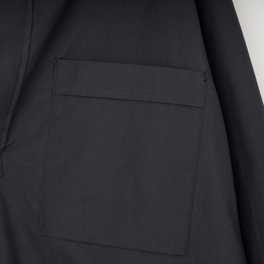 STILL BY HAND [スティルバイハンド] ボタンレスオーバーシャツ [SH04261] CHARCOAL