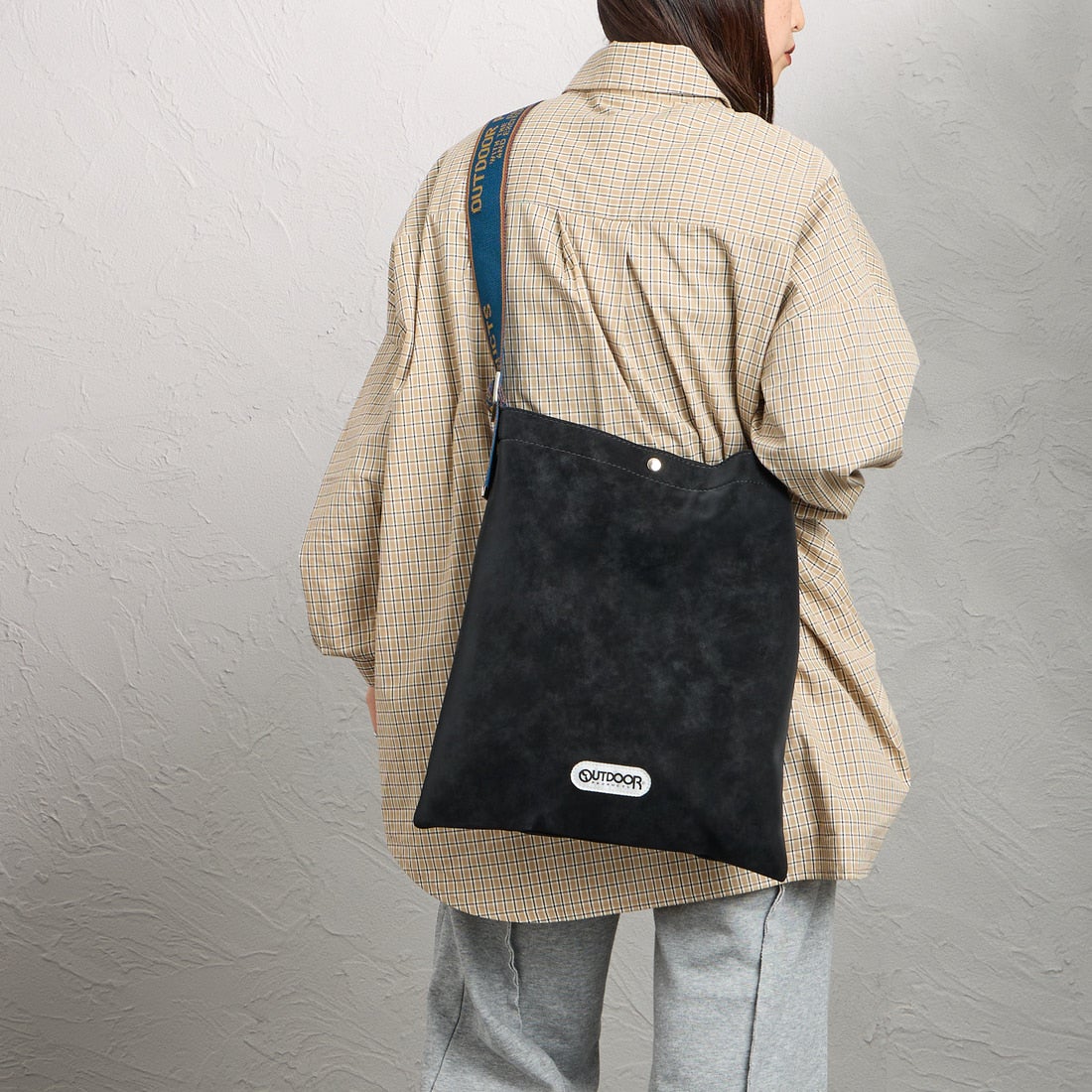 OUTDOOR PRODUCTS [アウトドアプロダクツ] ジャガードテープ トートバッグ [BR-OUT-26SS18] BLACK