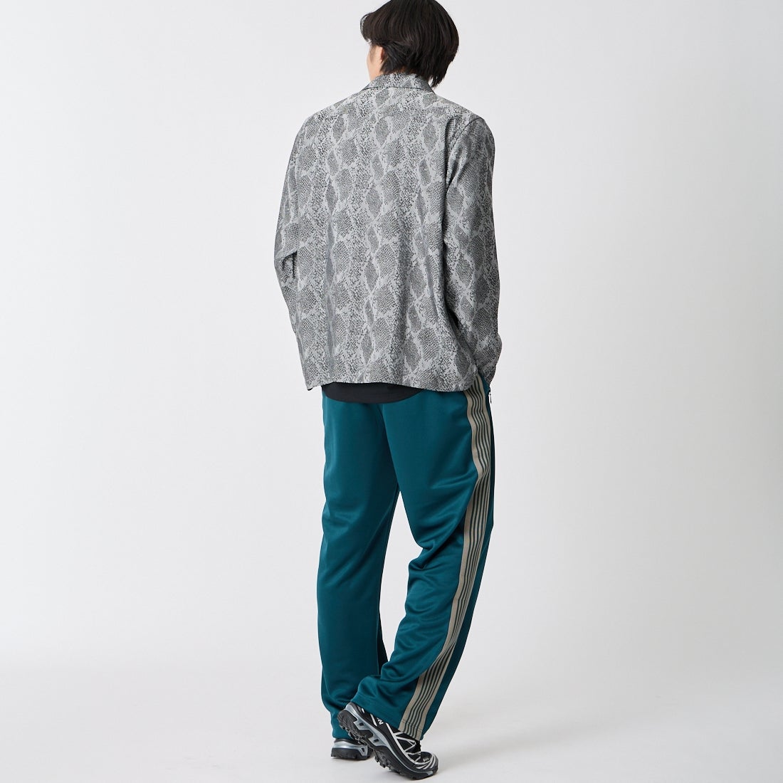 Needles [ニードルズ] トラックパンツ [SX406] B GREEN &&モデル身長：179cm 着用サイズ：M&&