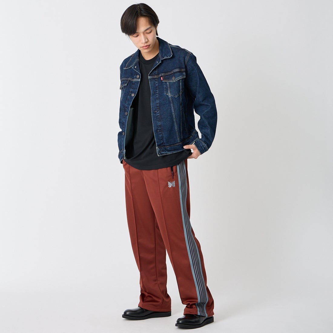 Needles [ニードルズ] トラックパンツ [SX406] A RUST &&モデル身長：179cm 着用サイズ：M&&