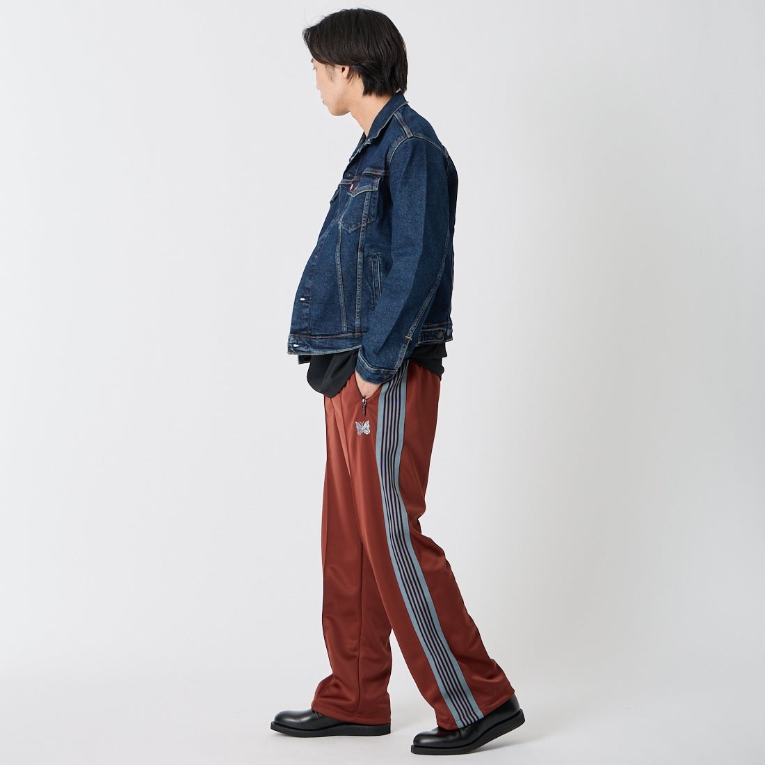 Needles [ニードルズ] トラックパンツ [SX406] A RUST &&モデル身長：179cm 着用サイズ：M&&