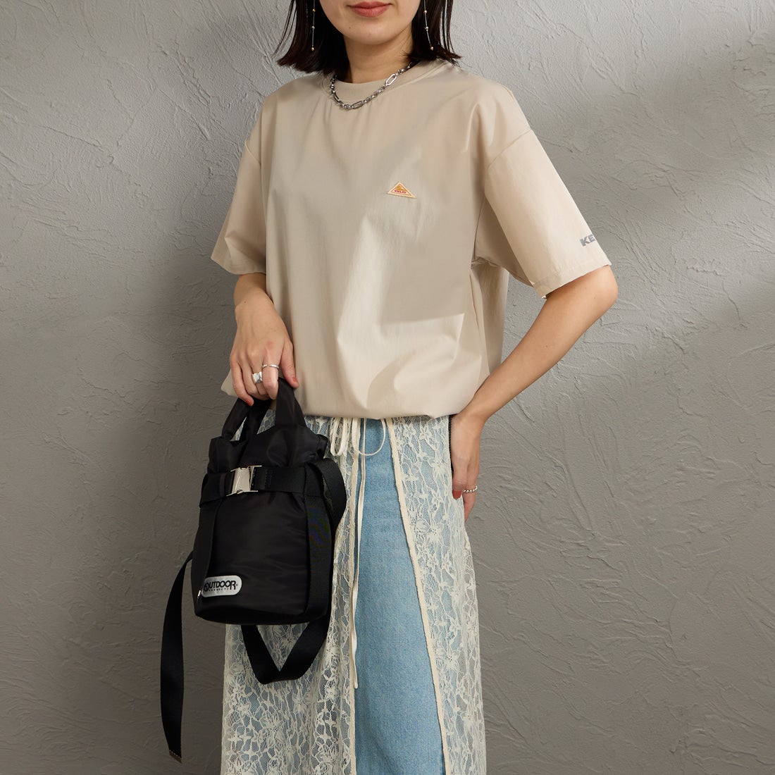 OUTDOOR PRODUCTS [アウトドアプロダクツ] 2WAYベルトトートバッグ [BR-OUT-26SS03] BLACK