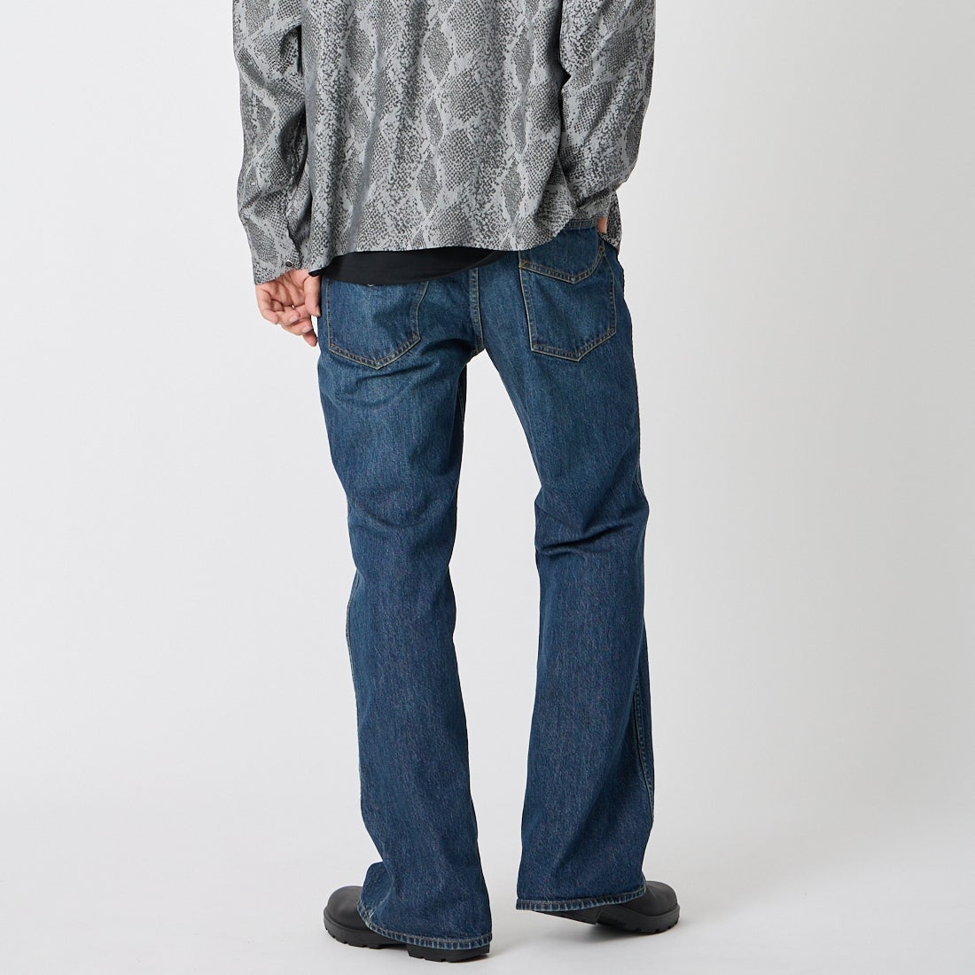 Needles [ニードルズ] パピヨン刺繍ブーツカットジーンズ [SX212] INDIGO &&モデル身長：179cm 着用サイズ：M&&