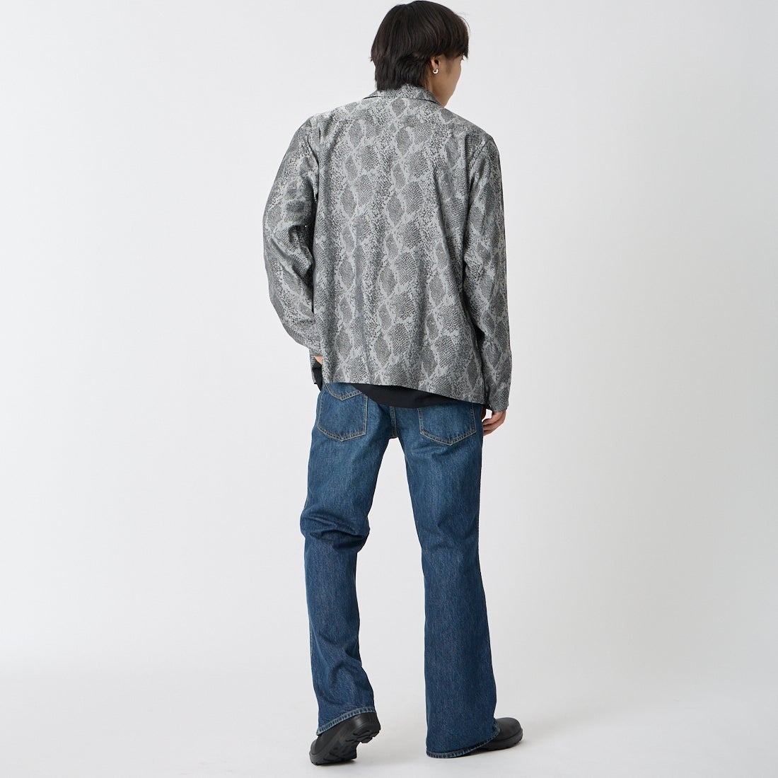 Needles [ニードルズ] パピヨン刺繍ブーツカットジーンズ [SX212] INDIGO &&モデル身長：179cm 着用サイズ：M&&