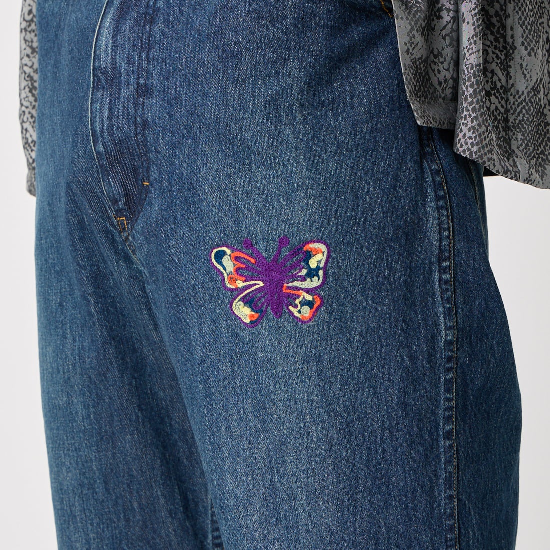 Needles [ニードルズ] パピヨン刺繍ブーツカットジーンズ [SX212] INDIGO