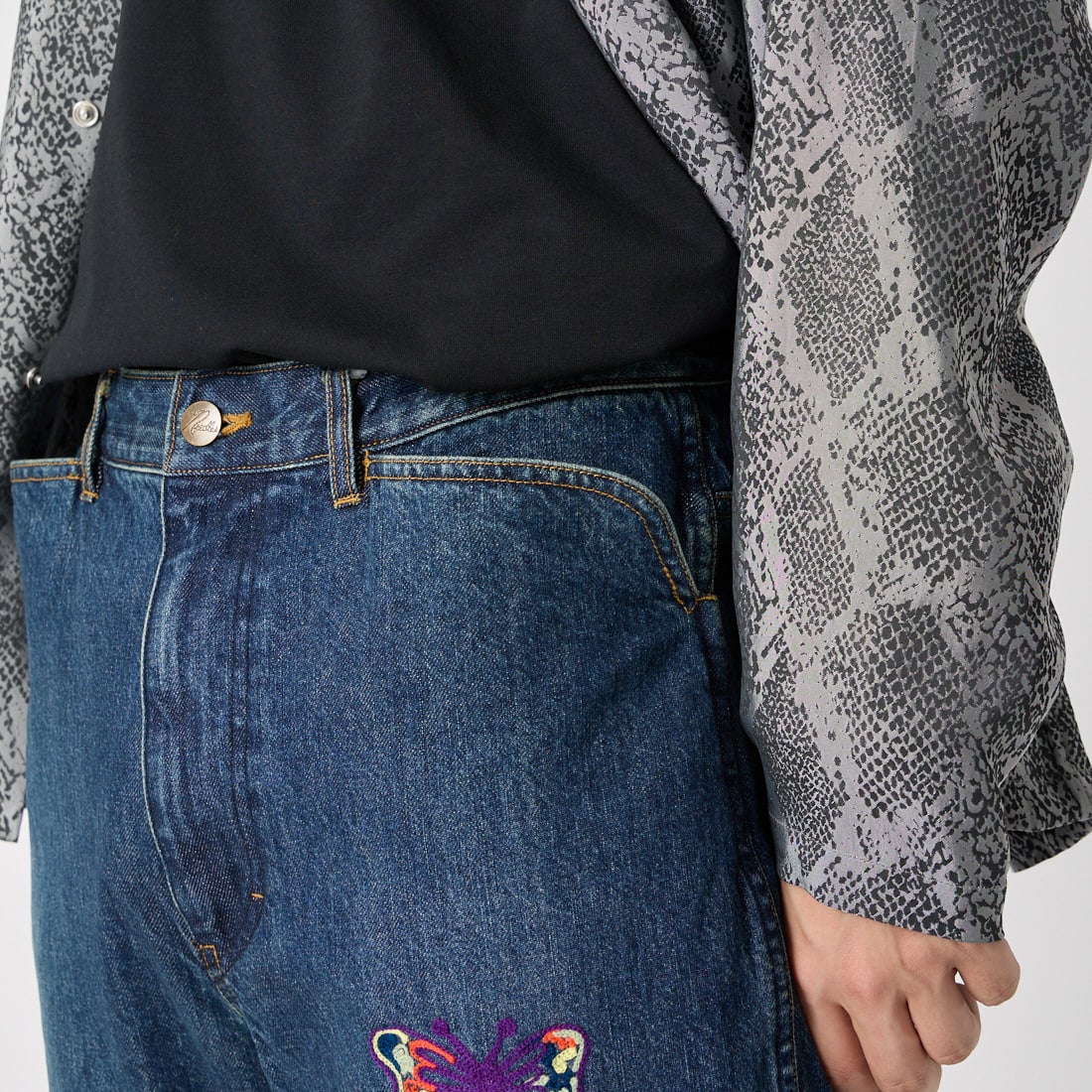 Needles [ニードルズ] パピヨン刺繍ブーツカットジーンズ [SX212] INDIGO