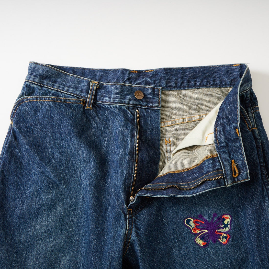 Needles [ニードルズ] パピヨン刺繍ブーツカットジーンズ [SX212] INDIGO