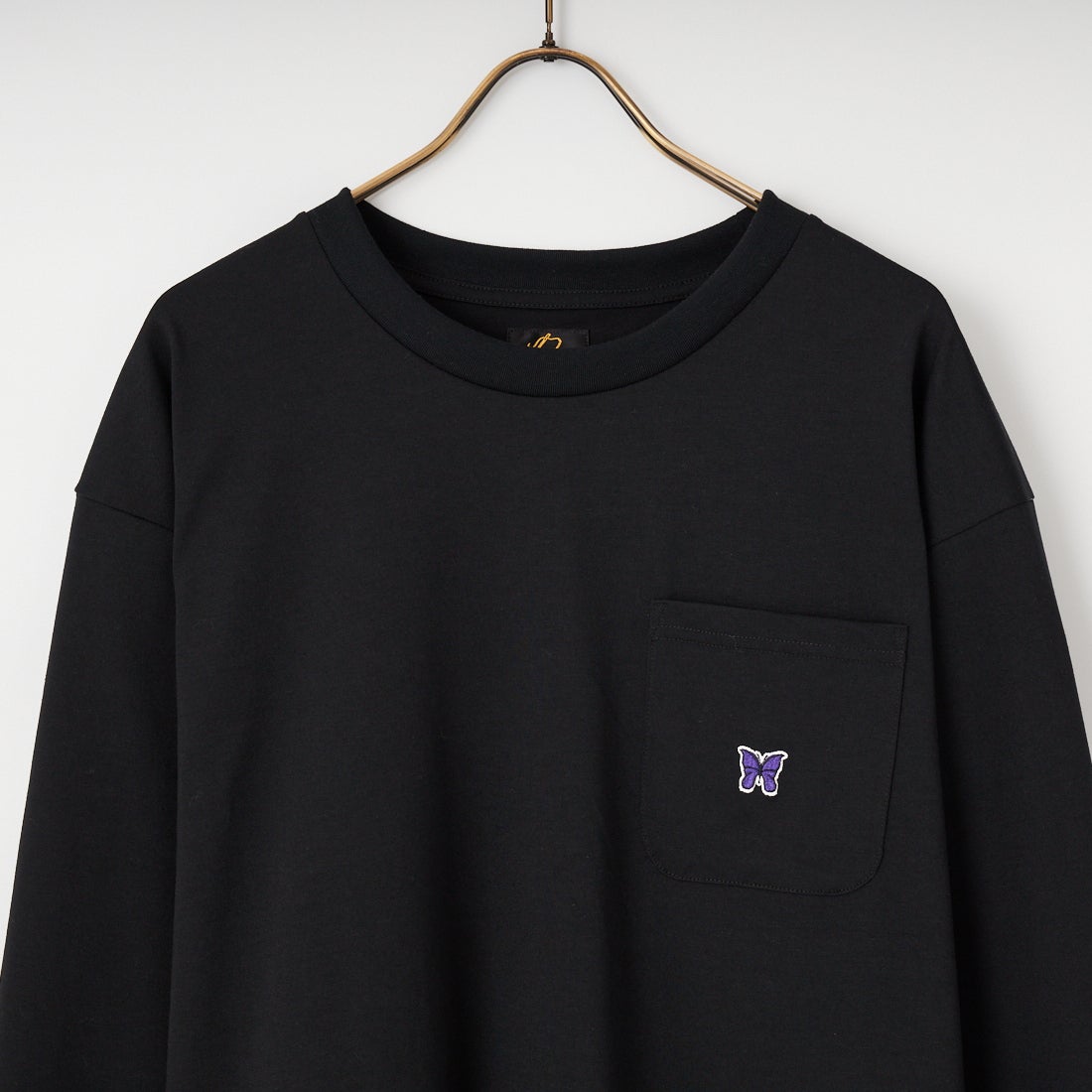 Needles [ニードルズ] ロングスリーブクルーネックTシャツ [SX449] C BLACK