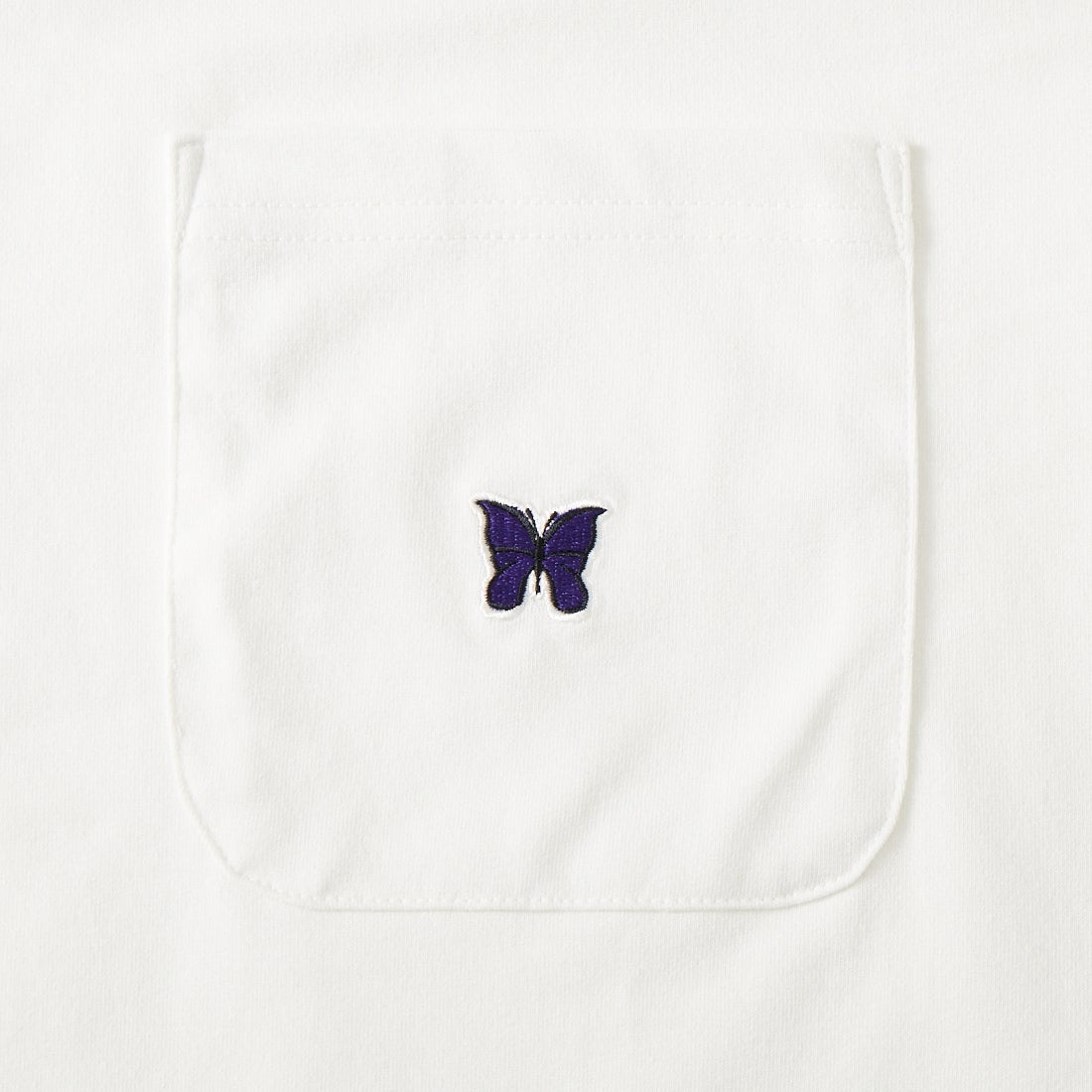 Needles 蝶グラフィック Tシャツ XS ホワイト Needles [ニードルズ] ロングスリーブクルーネックTシャツ [SX449