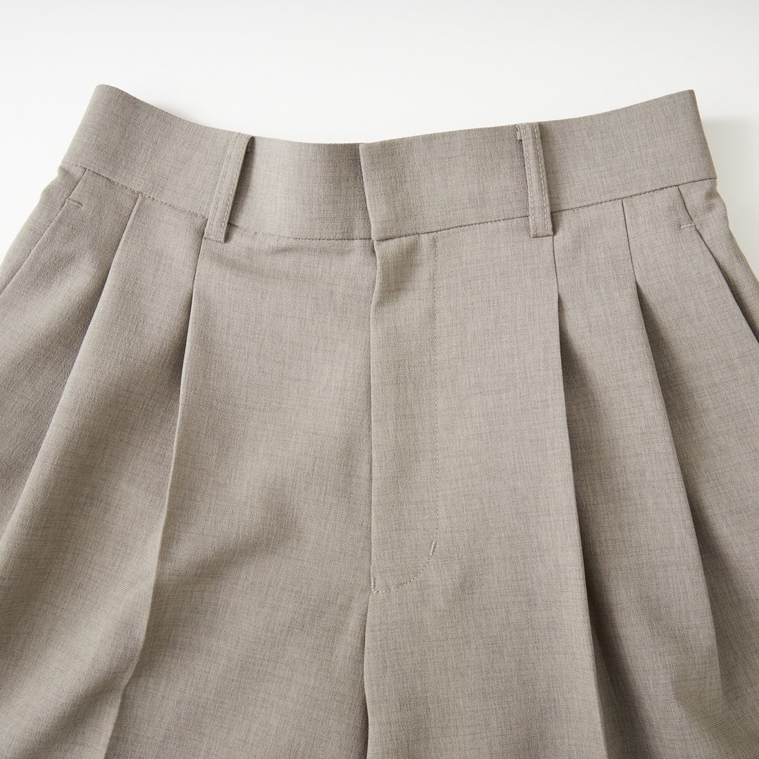 USINE [ユジーヌ] 機能素材2タックワイドパンツ [21267057] 035 ﾓｶ