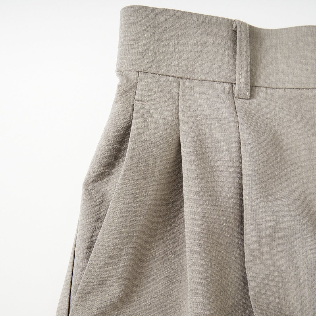 USINE [ユジーヌ] 機能素材2タックワイドパンツ [21267057] 035 ﾓｶ