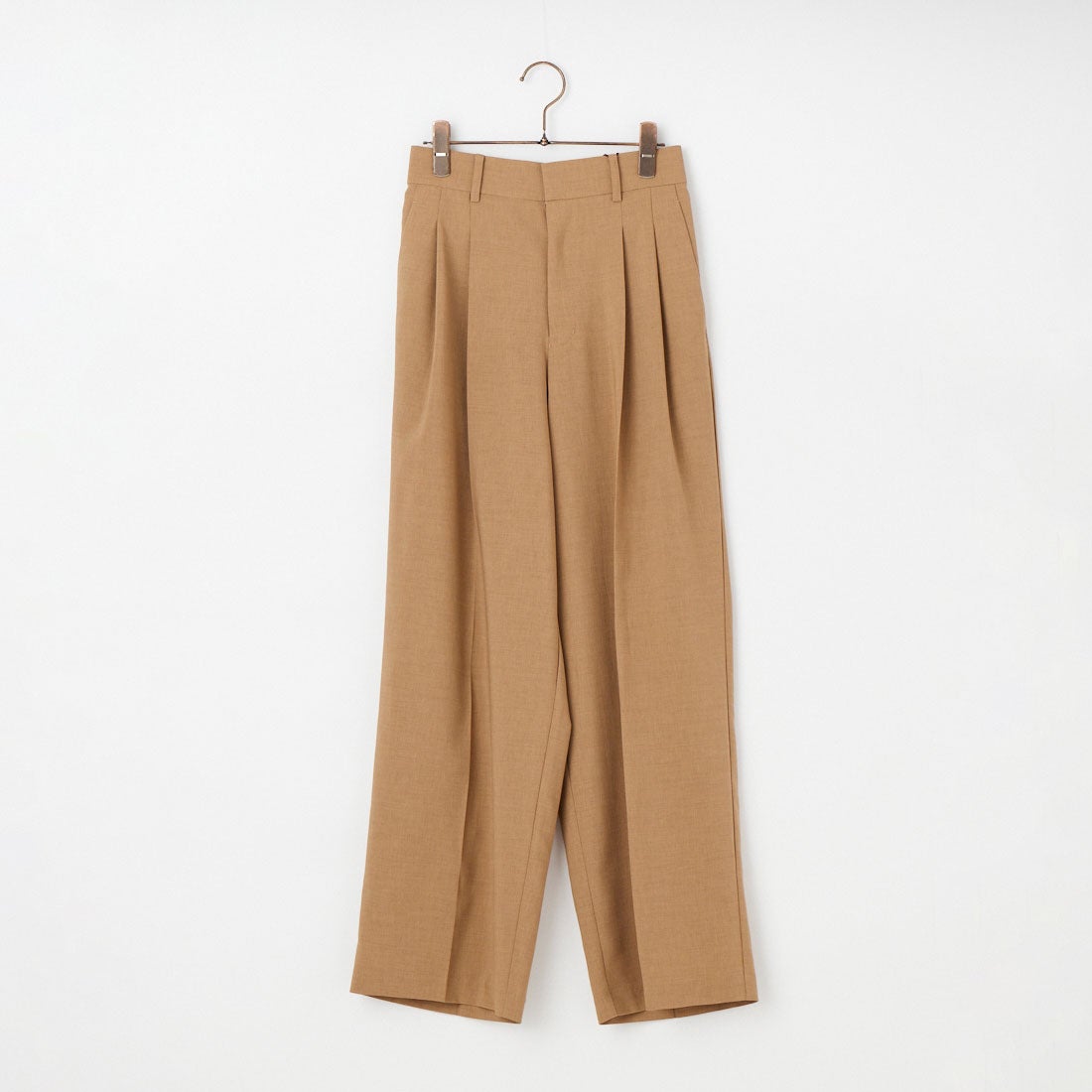 USINE [ユジーヌ] 機能素材2タックワイドパンツ [21267057] 033 ﾍﾞｰｼﾞｭ