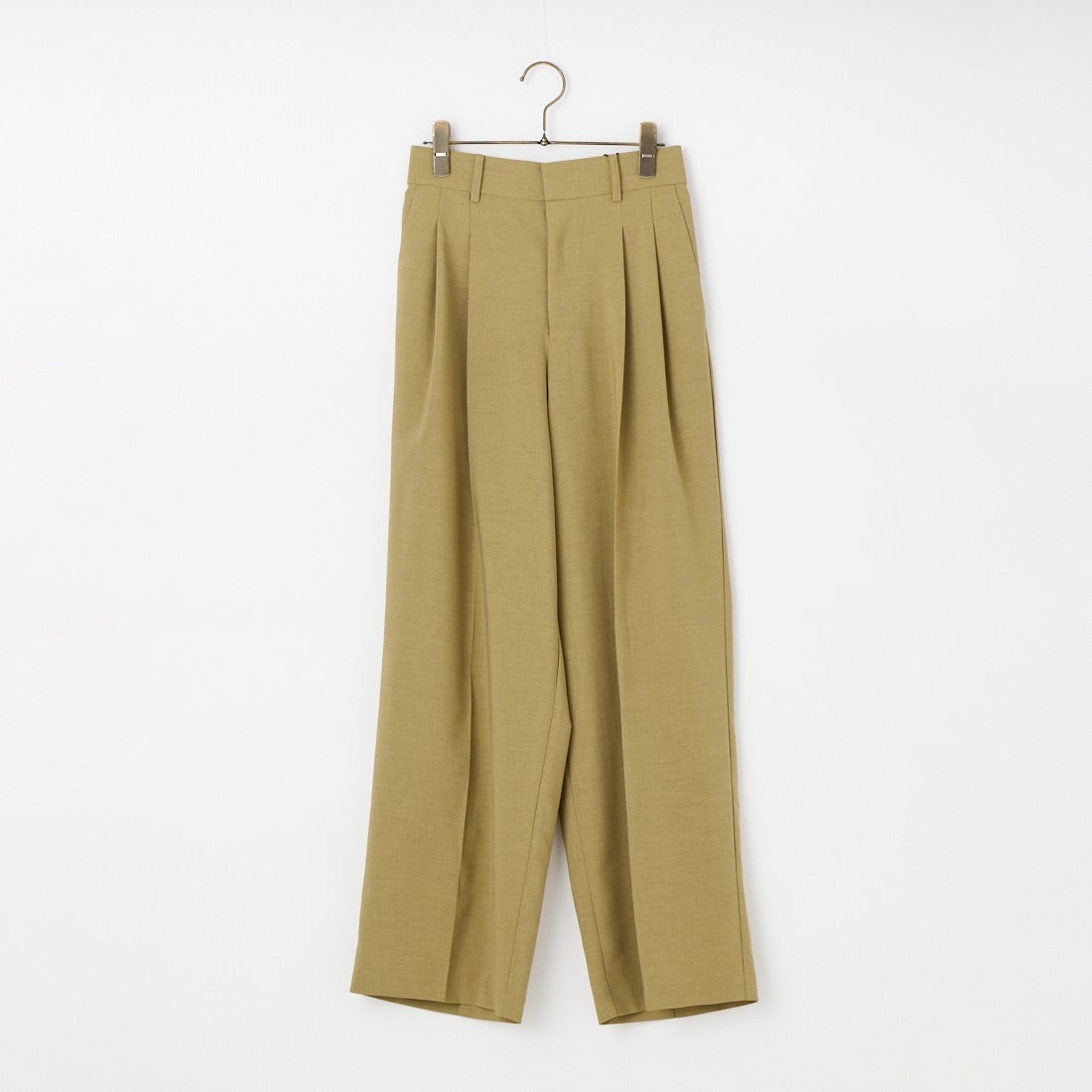 USINE [ユジーヌ] 機能素材2タックワイドパンツ [21267057] 033 ﾍﾞｰｼﾞｭ