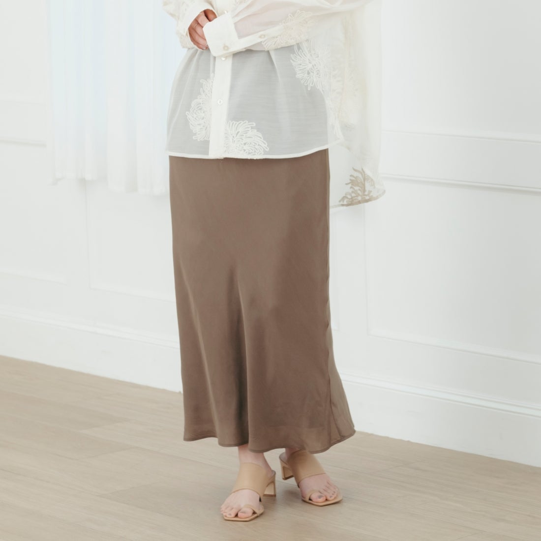 033 ﾍﾞｰｼﾞｭ&&モデル身長：165cm 着用サイズ：36&&