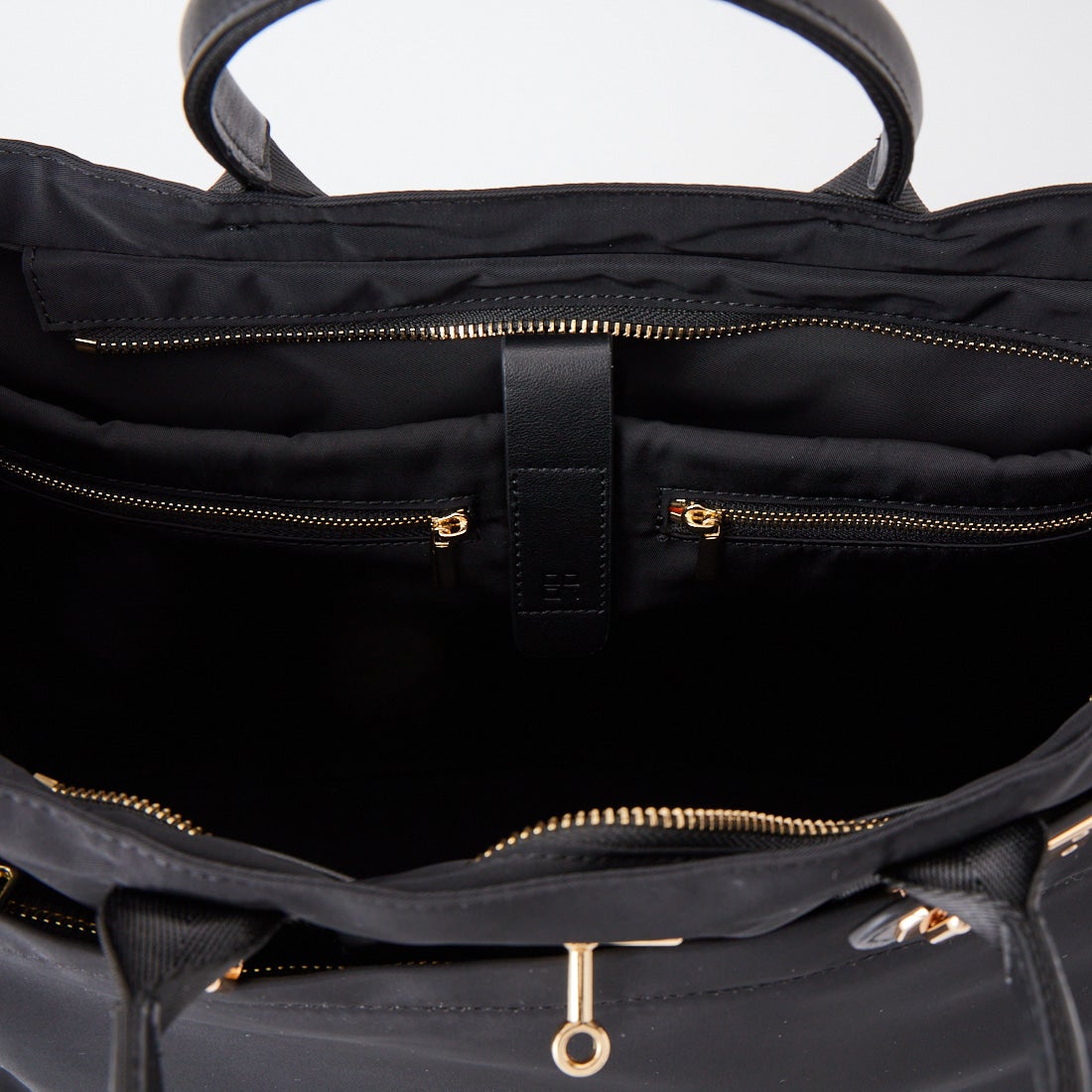 story. [ストーリー] ポリエステル ベルテッドトートバッグ L [3A-1723-4] 01 BLACK