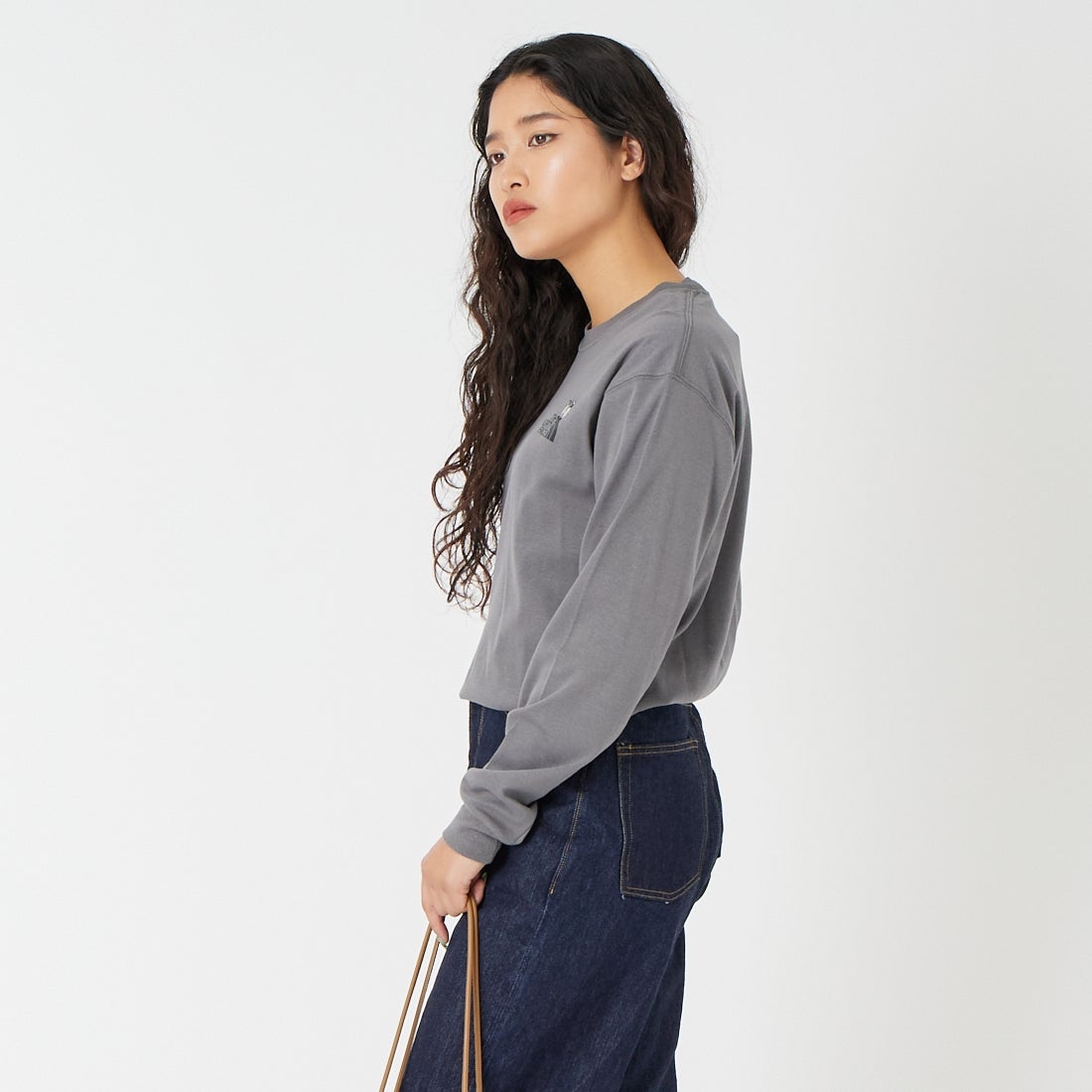 THE NORTH FACE [ザ ノースフェイス] ロングスリーブズーピッカーティー [NT32658] SP &&モデル身長：162cm 着用サイズ：S&&