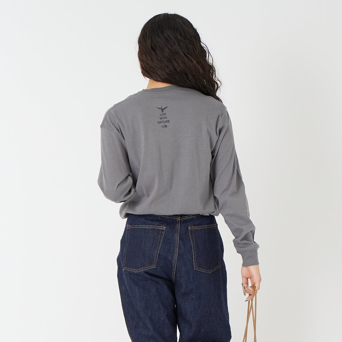 THE NORTH FACE [ザ ノースフェイス] ロングスリーブズーピッカーティー [NT32658] SP &&モデル身長：162cm 着用サイズ：S&&