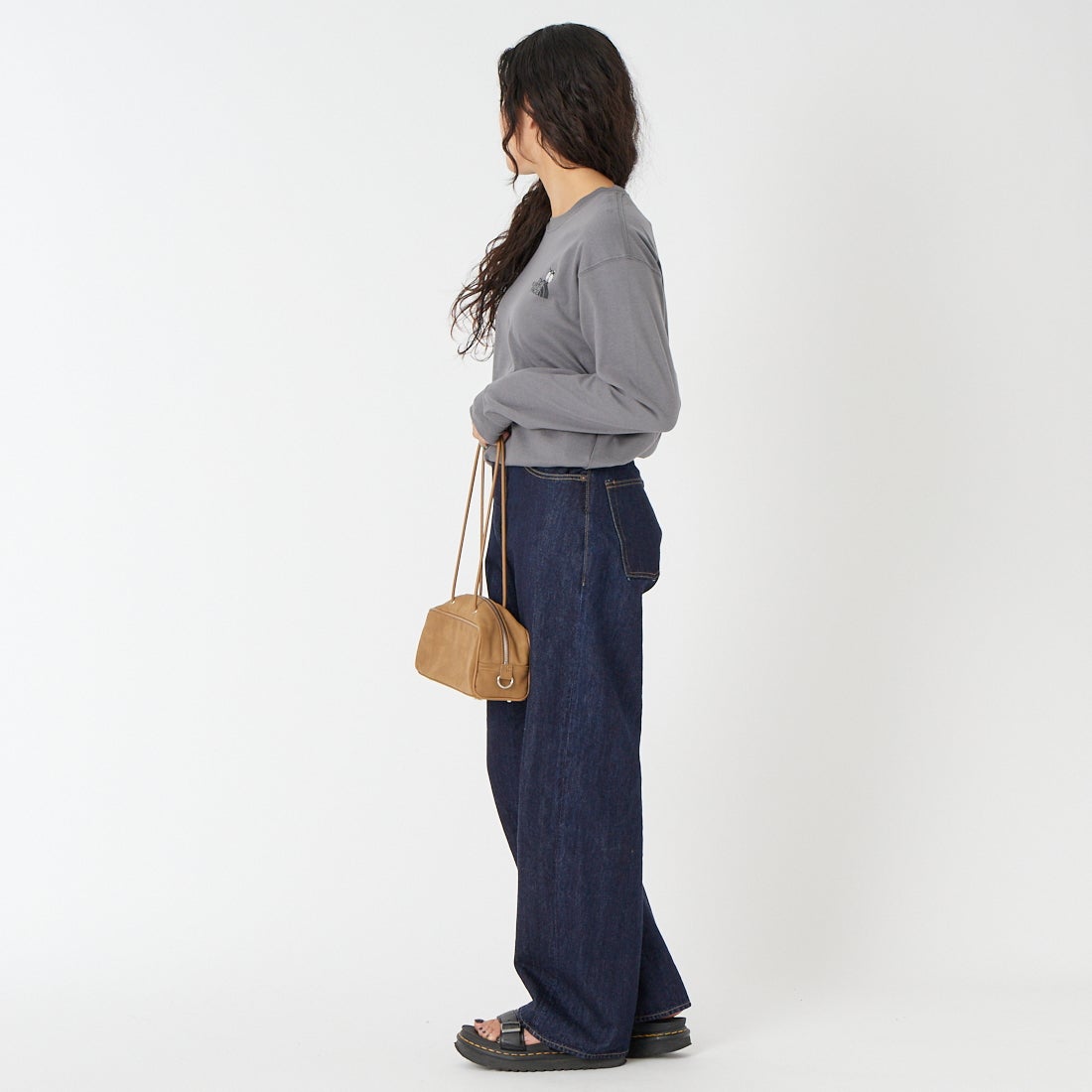 THE NORTH FACE [ザ ノースフェイス] ロングスリーブズーピッカーティー [NT32658] SP &&モデル身長：162cm 着用サイズ：S&&