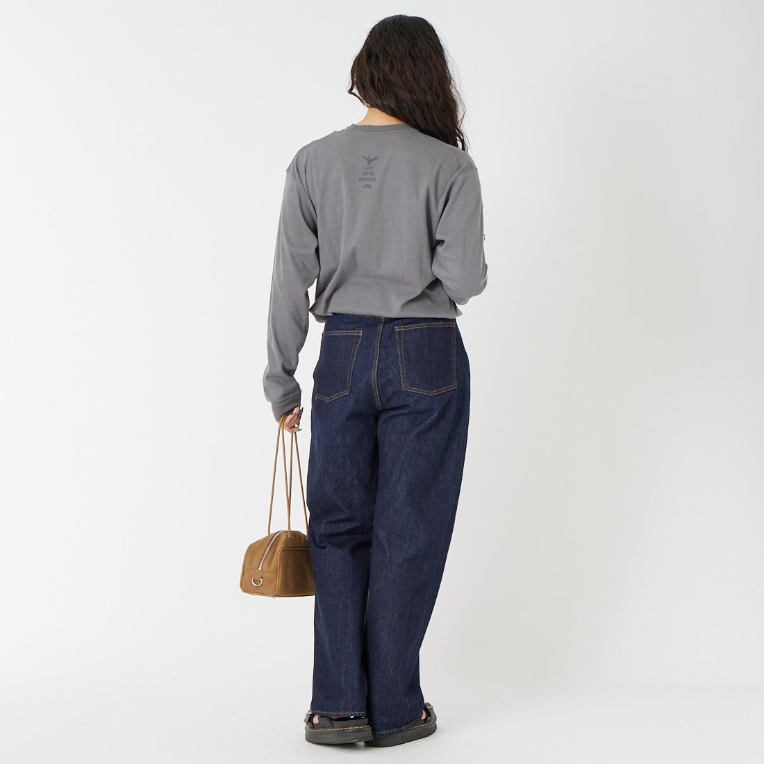 THE NORTH FACE [ザ ノースフェイス] ロングスリーブズーピッカーティー [NT32658] SP &&モデル身長：162cm 着用サイズ：S&&