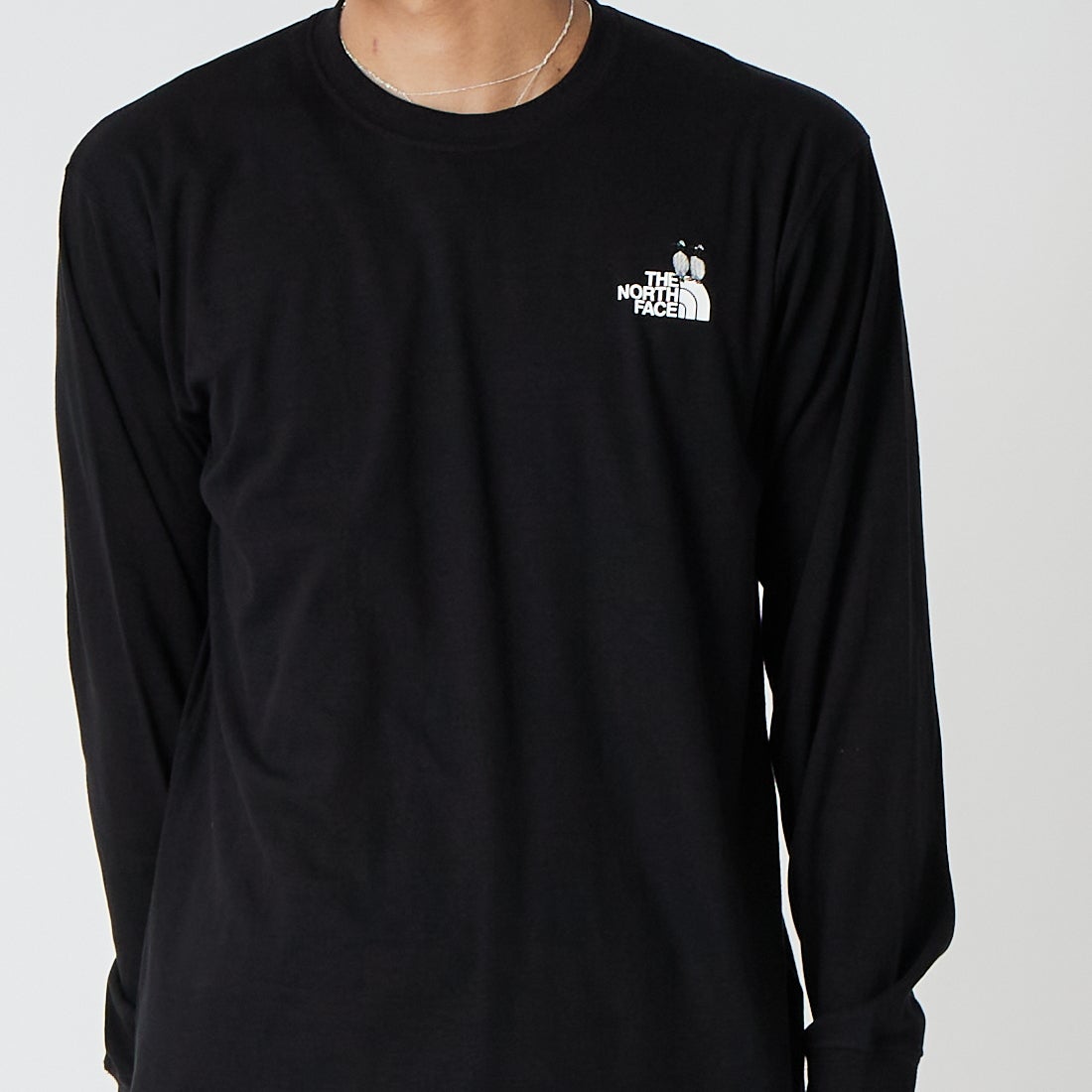 THE NORTH FACE [ザ ノースフェイス] ロングスリーブズーピッカーティー [NT32658] K &&モデル身長：179cm 着用サイズ：M&&