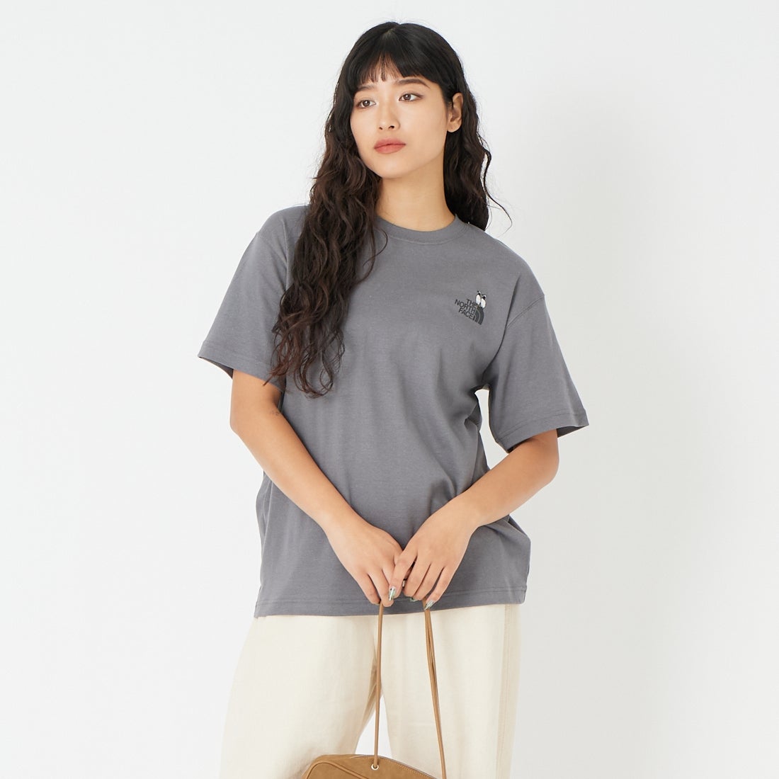 THE NORTH FACE [ザ ノースフェイス] ショートスリーブズーピッカーティー [NT32659] SP &&モデル身長：162cm 着用サイズ：S&&