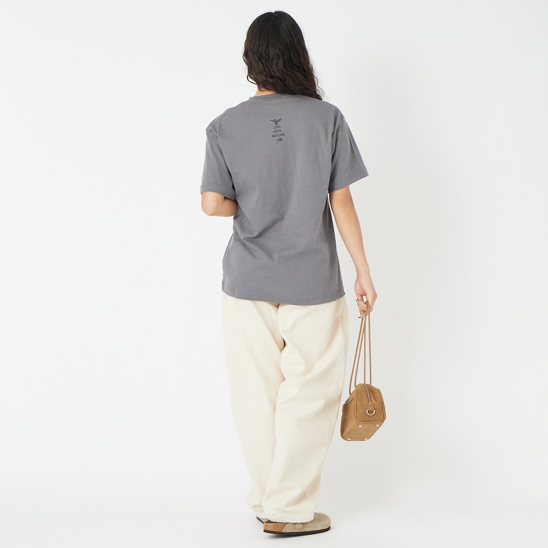 THE NORTH FACE [ザ ノースフェイス] ショートスリーブズーピッカーティー [NT32659] SP &&モデル身長：162cm 着用サイズ：S&&