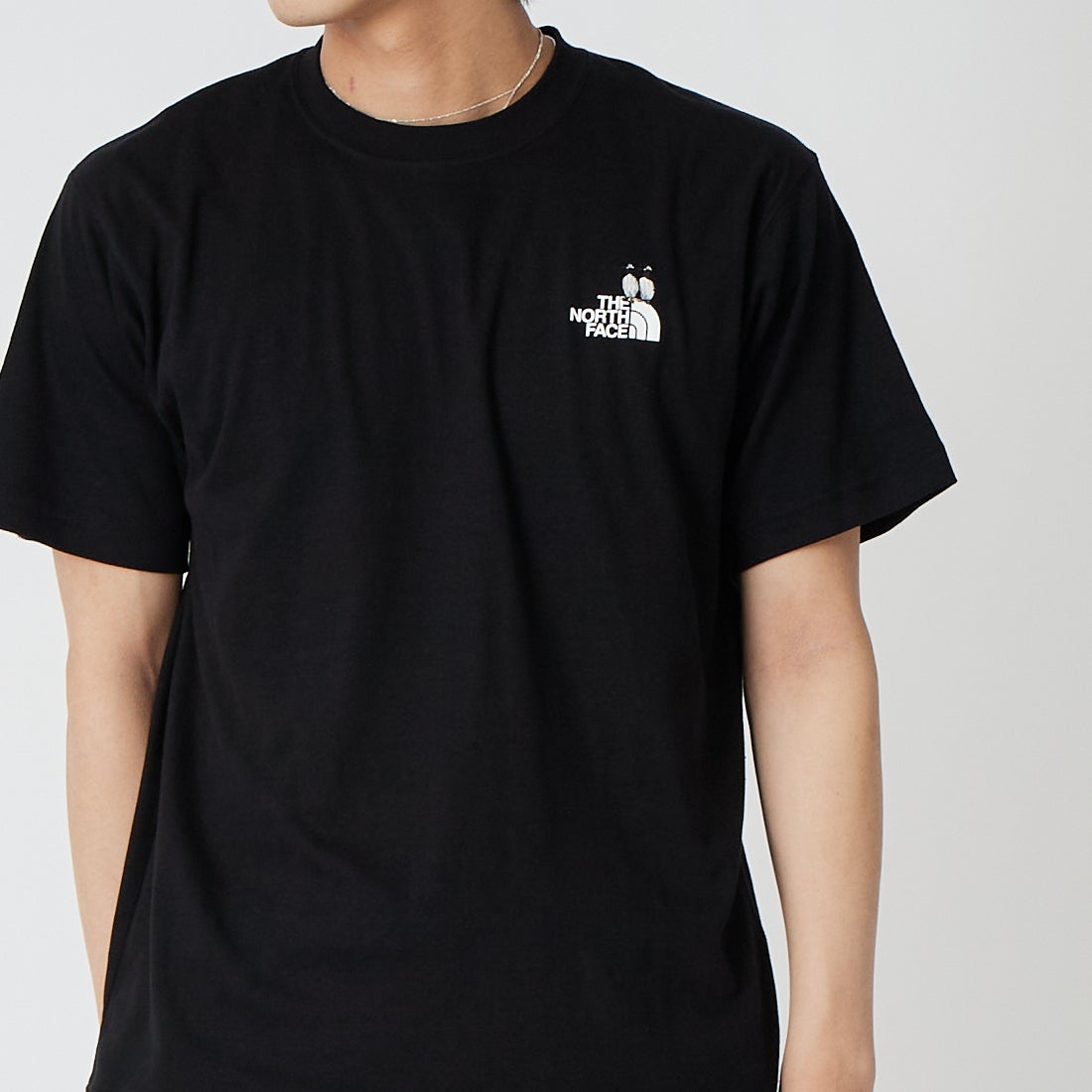THE NORTH FACE [ザ ノースフェイス] ショートスリーブズーピッカーティー [NT32659] K &&モデル身長：179cm 着用サイズ：M&&
