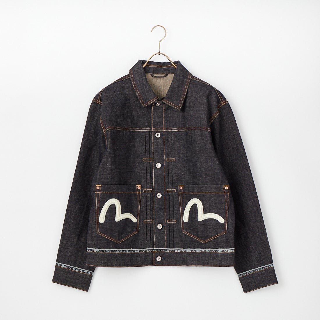 EVISU [エヴィス] ロゴカモメ刺繍 デニムジャケット [2ESHTM6DJ1001
