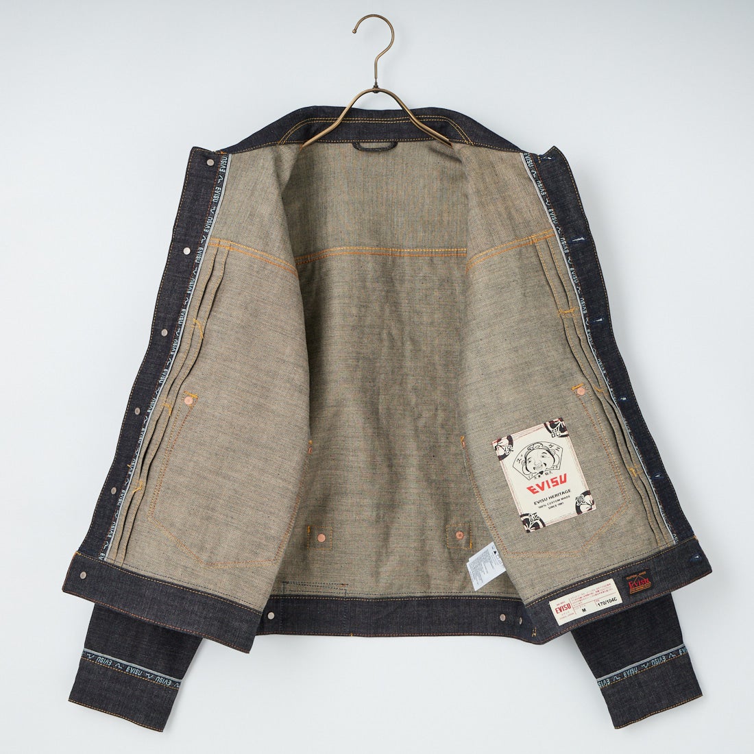 EVISU [エヴィス] ロゴカモメ刺繍 デニムジャケット [2ESHTM6DJ1001