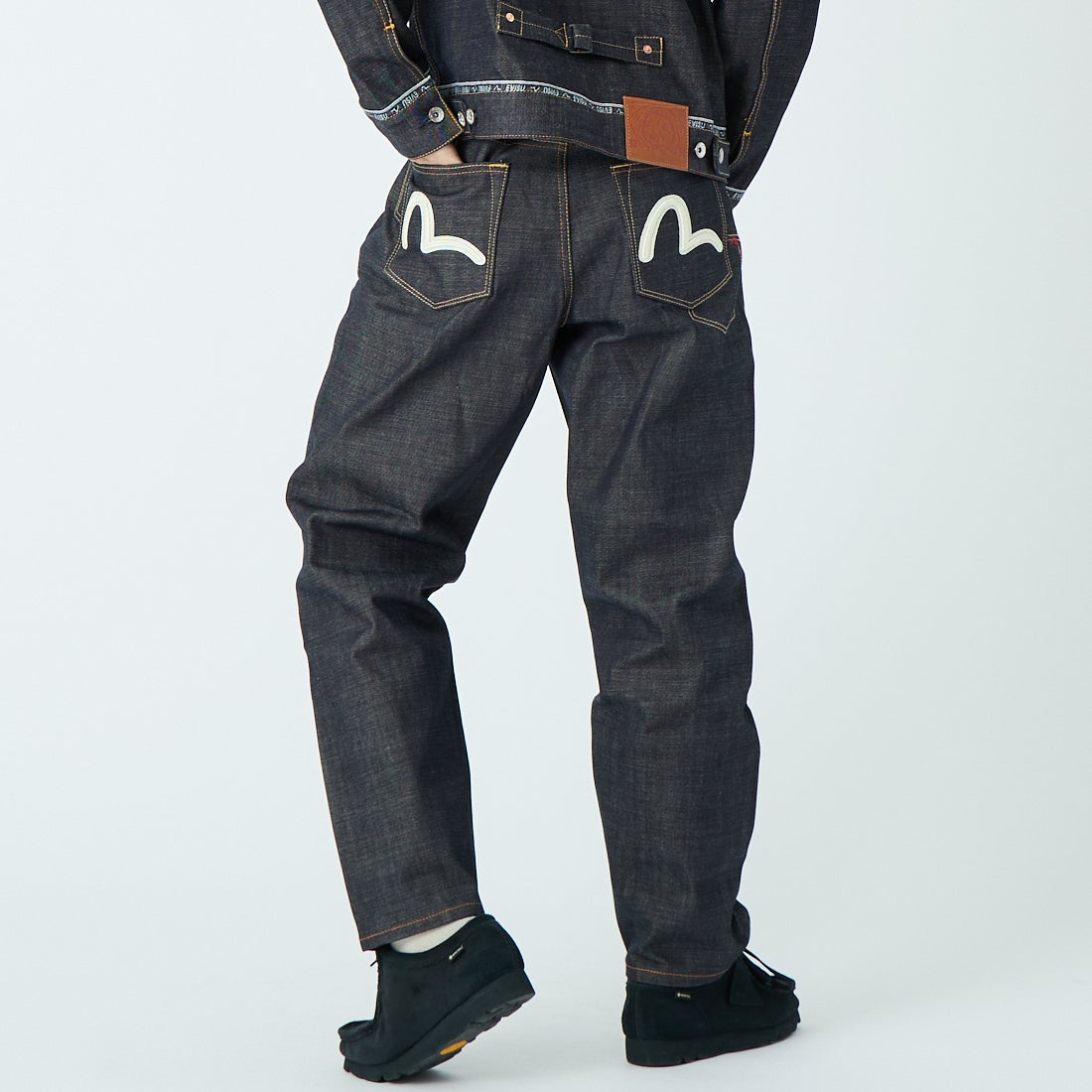 EVISU [エヴィス] 7ポケットロゴカモメ刺繍 ジーンズ [2ESHTM6JE1036] INDIGO &&モデル身長：179cm 着用サイズ：30&&