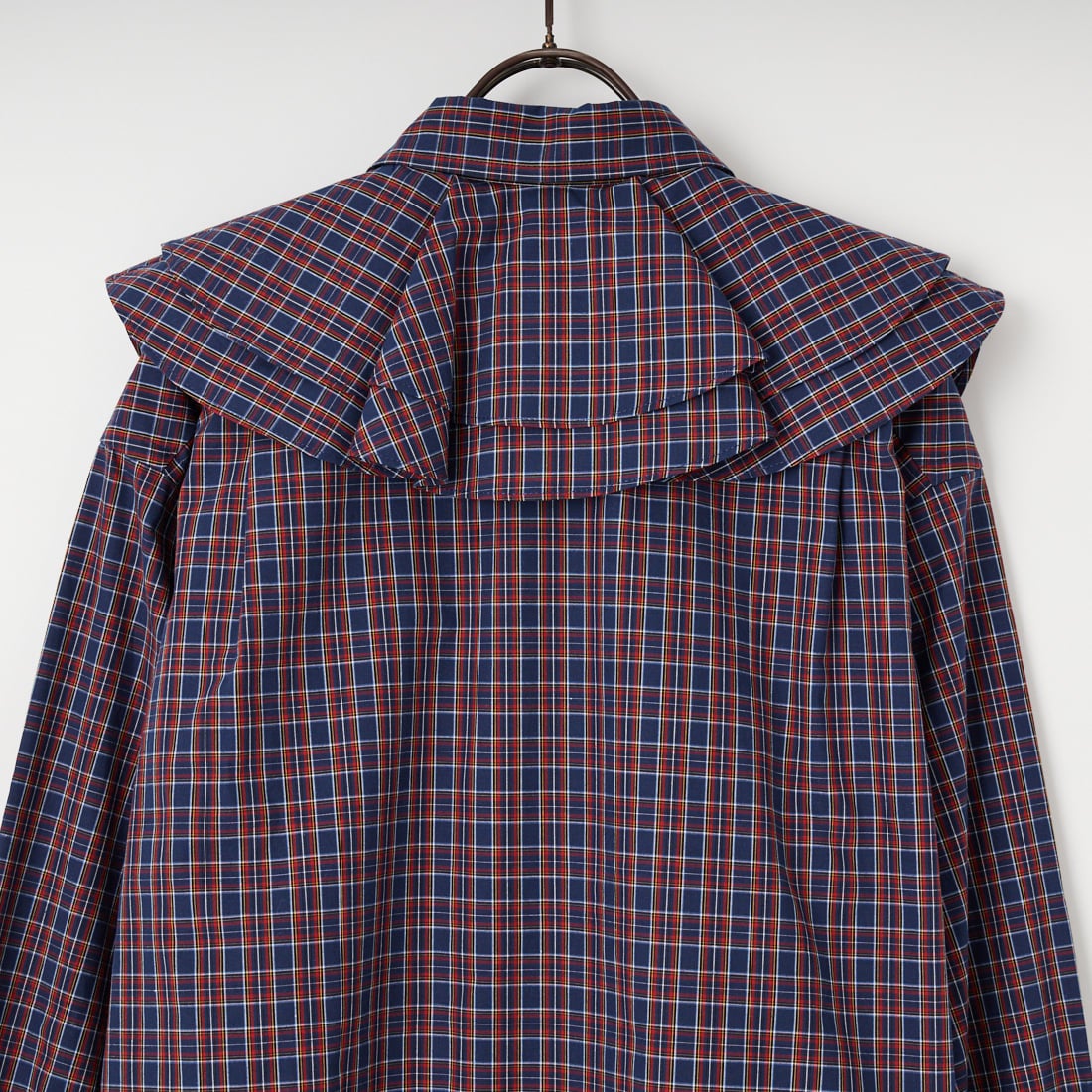 Oblada [オブラダ] チェックラッフルブラウス [S2610SH06] CHECK