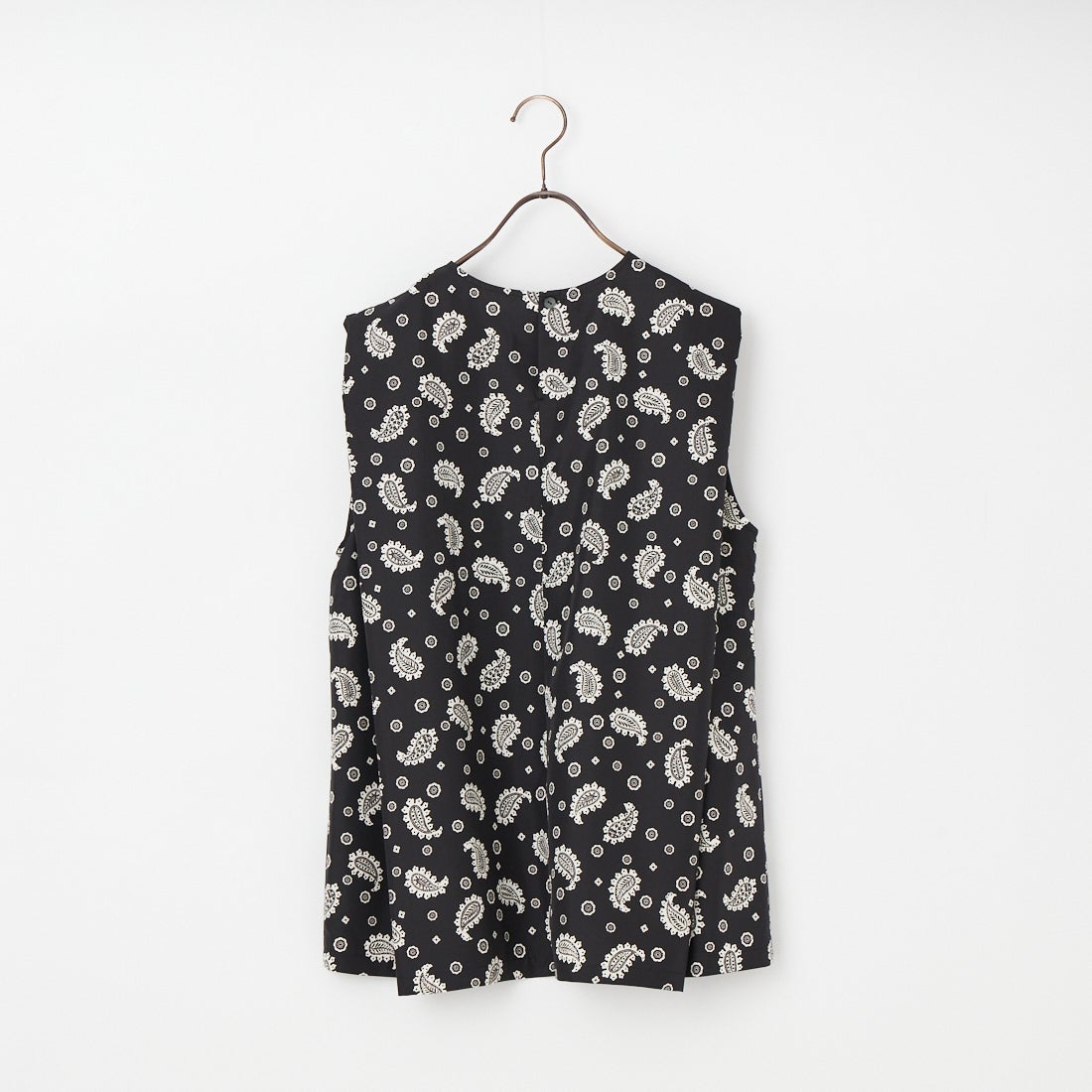 STELLA CIFFON [ステラシフォン] ペイズリーオリジナルプリントブラウス [ST1-26408] 80 BLACK