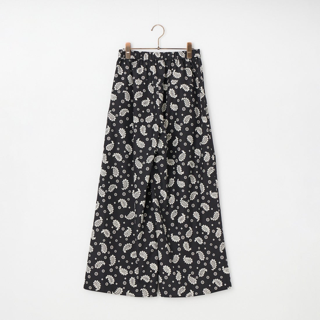 STELLA CIFFON [ステラシフォン] ペイズリーオリジナルプリントパンツ [ST1-26206A] 80 BLACK