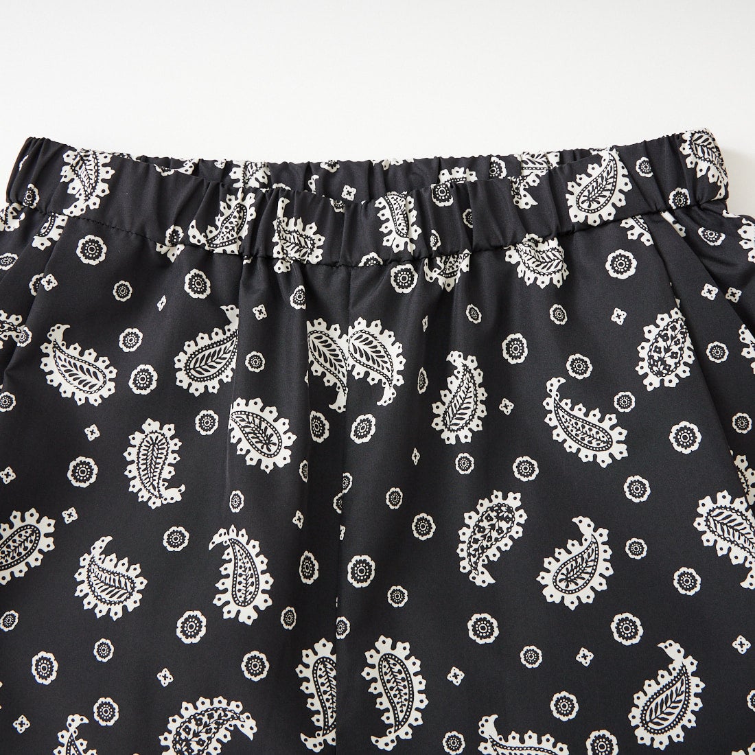 STELLA CIFFON [ステラシフォン] ペイズリーオリジナルプリントパンツ [ST1-26206A] 80 BLACK