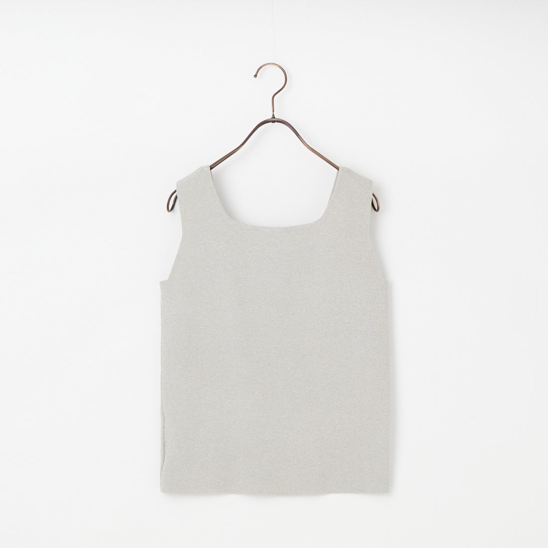 CLOCHE [クロシェ] スクエアニットタンクトップ [61285520] ﾗｲﾄｸﾞﾚｰ