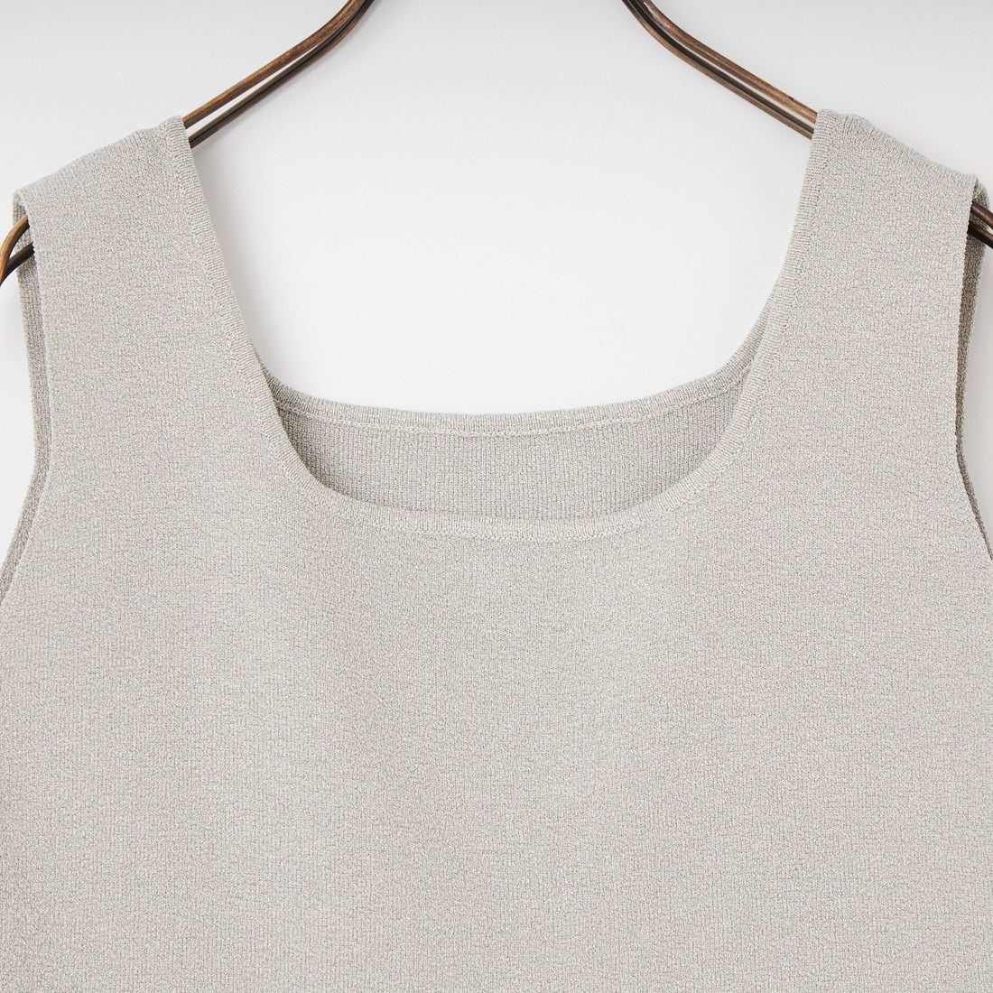 CLOCHE [クロシェ] スクエアニットタンクトップ [61285520] ﾗｲﾄｸﾞﾚｰ