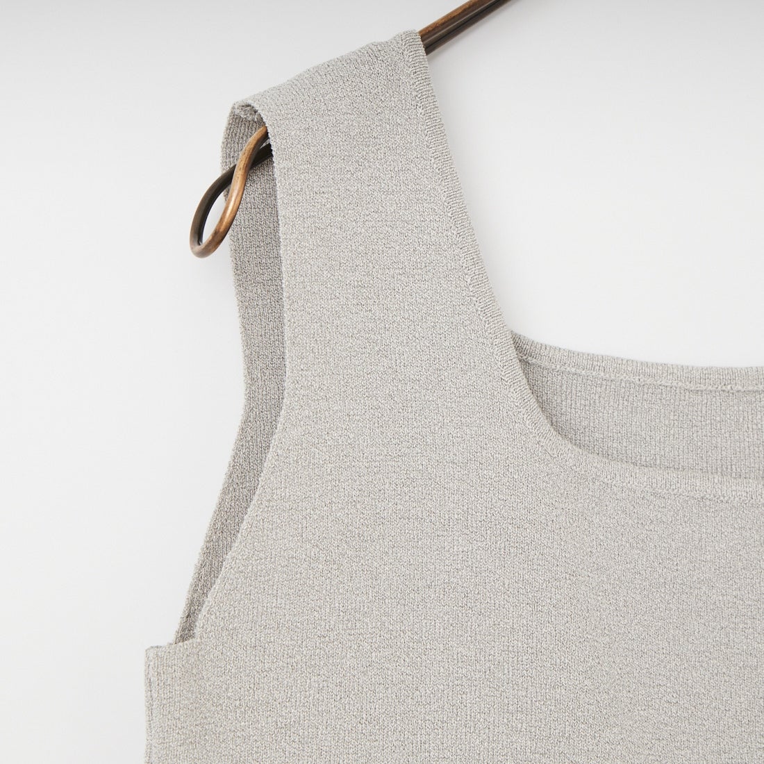 CLOCHE [クロシェ] スクエアニットタンクトップ [61285520] ﾗｲﾄｸﾞﾚｰ