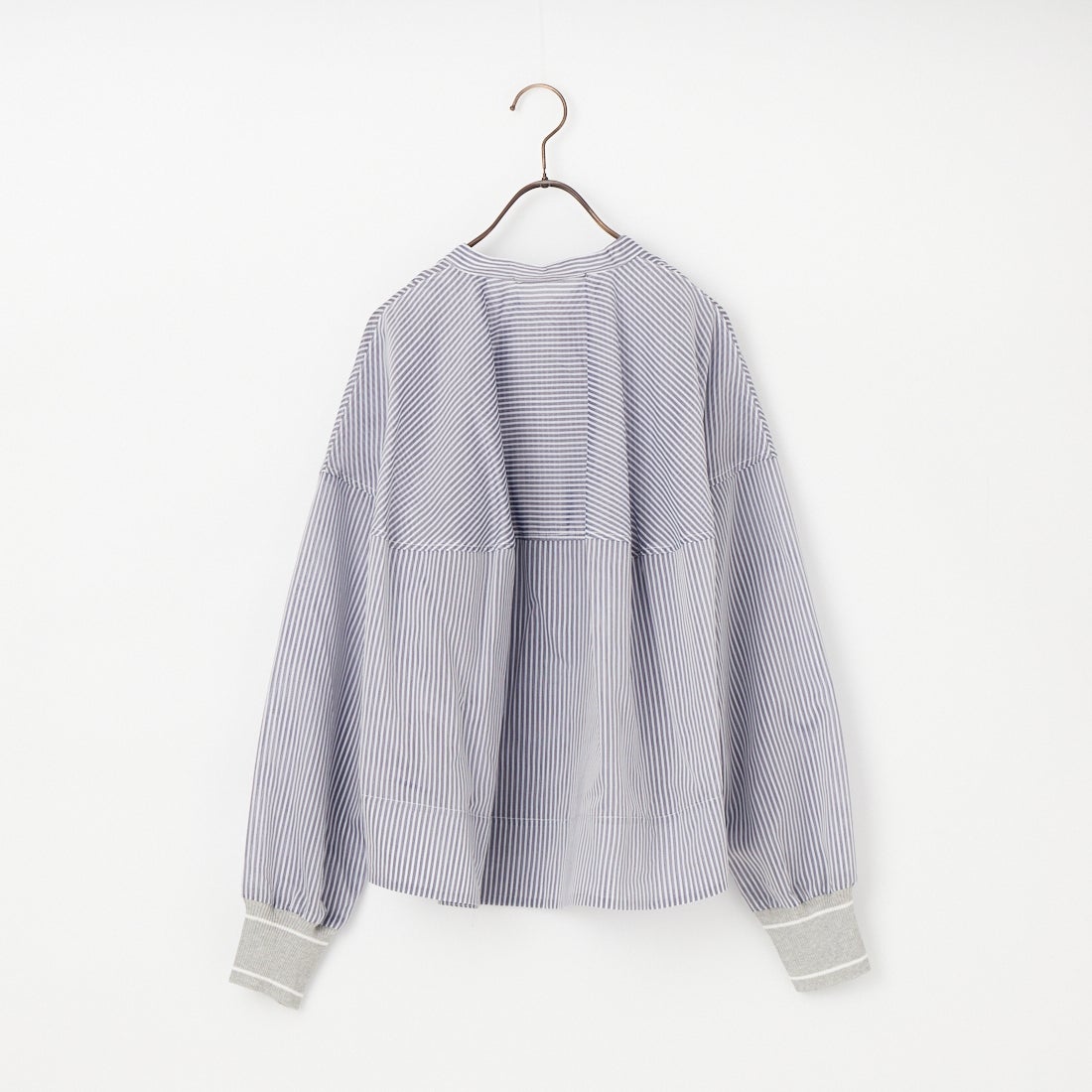 Munich [ミューニック] シアーボイル×ニットリブカフスシャツ [MN261T36] 028 NVY