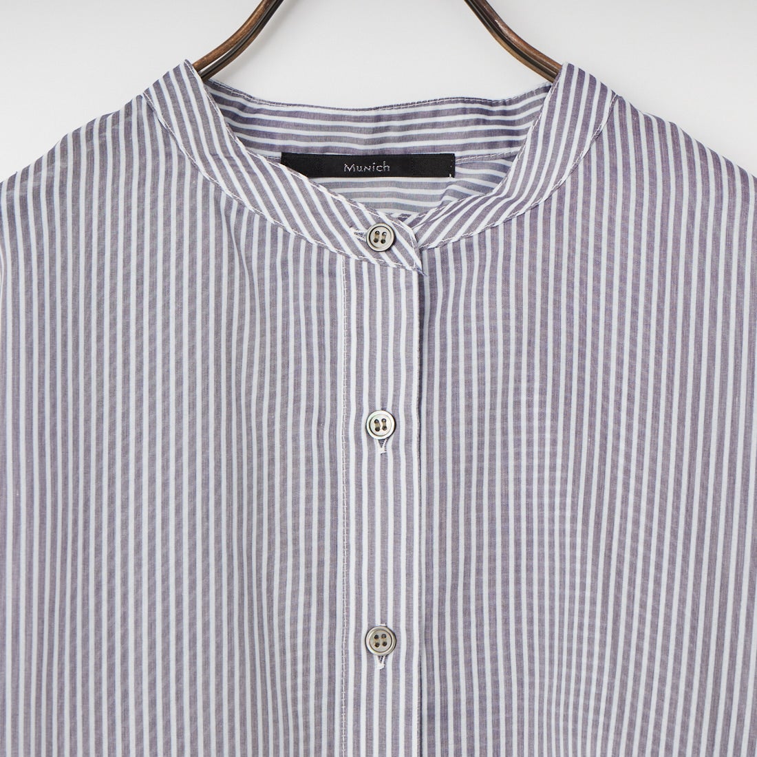 Munich [ミューニック] シアーボイル×ニットリブカフスシャツ [MN261T36] 028 NVY