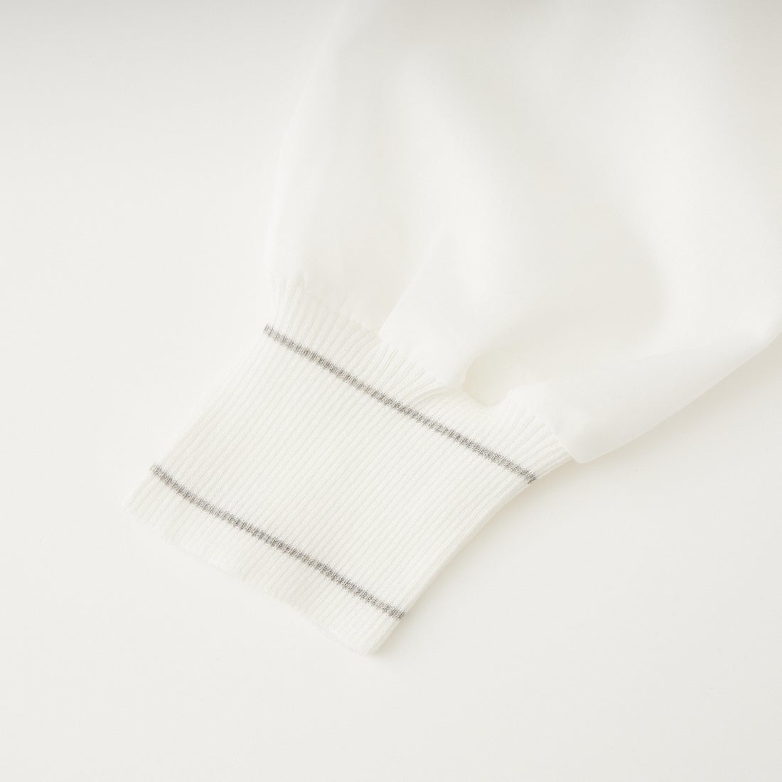 Munich [ミューニック] シアーボイル×ニットリブカフスシャツ [MN261T36] 001 WHT