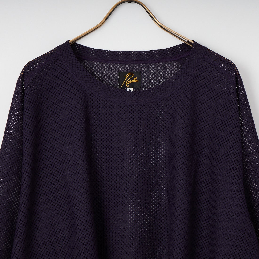 Needles [ニードルズ] ロングスリーブUネックTシャツ [SX433] B EGGPLANT