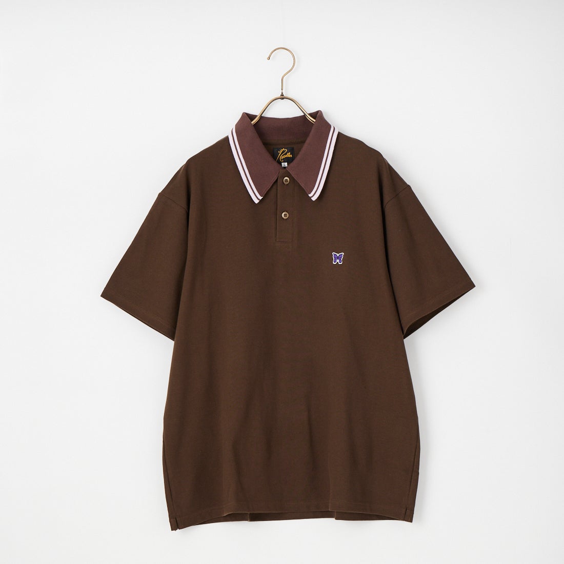Needles ベロアポロシャツ ブラック Mサイズ 美品 S/S Polo Shirt - Poly Pique | NEEDLES(ニードルズ) / トップス