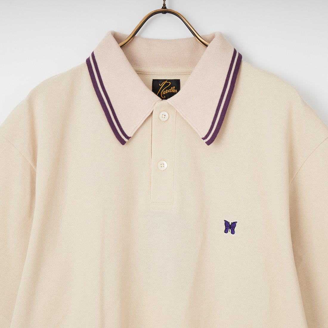 Needles [ニードルズ] レギュラーカラーポロシャツ [SX442] A BEIGE