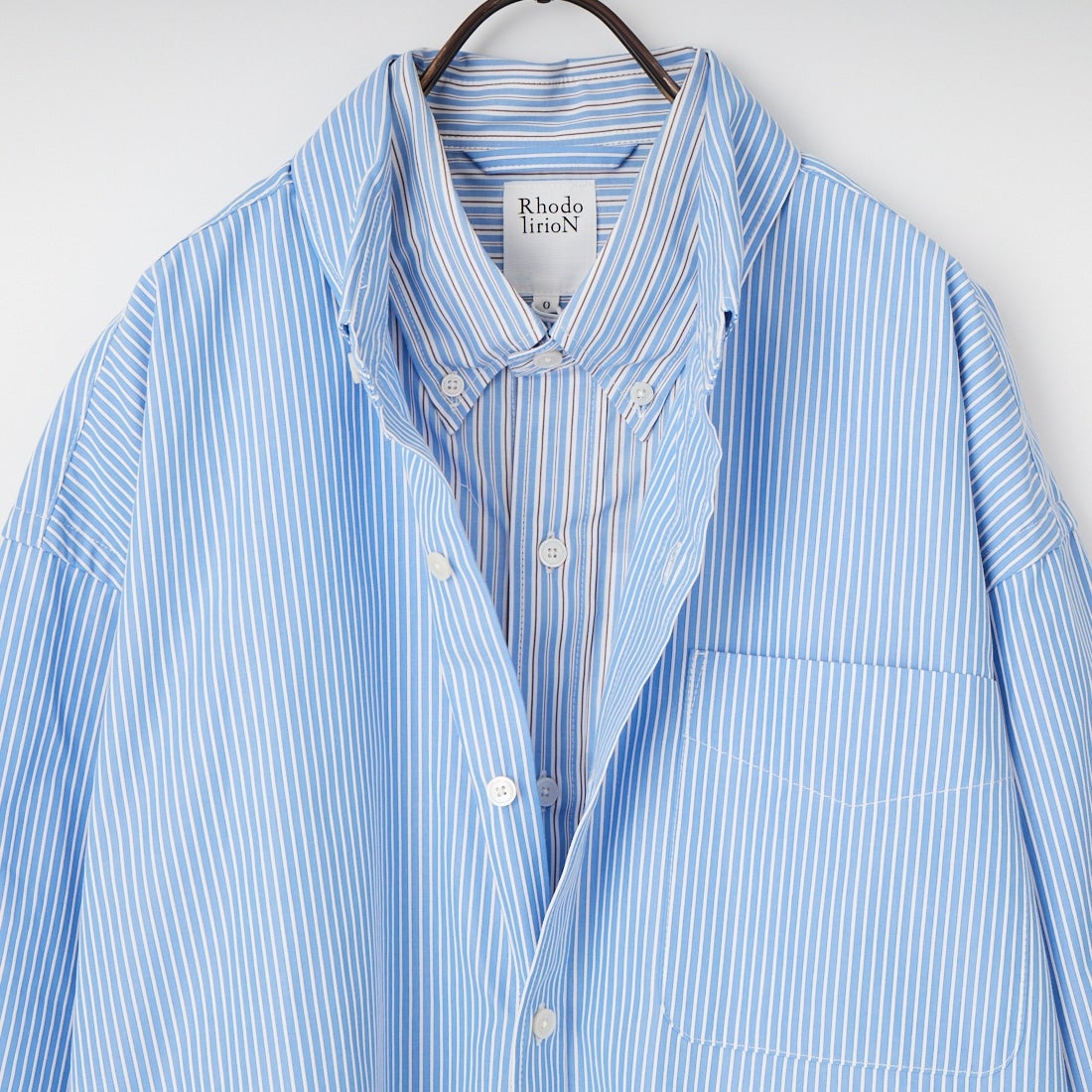 RhodolirioN [ロドリリオン] ダブルレイヤーボタンダウンシャツ [SW1012] B SAX