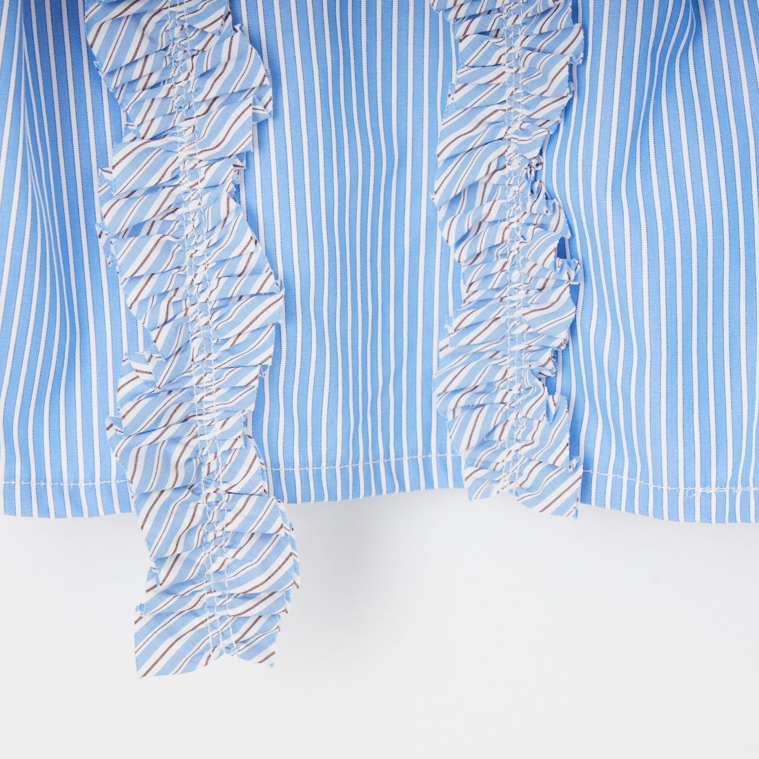 RhodolirioN [ロドリリオン] スリーブレスフリルシャツ [SW1013] B SAX